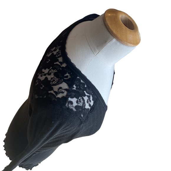 Denim & Supply Y2K Ralph Lauren Henley Top Lace Whimisgoth Fairy Grunge FItted-L - Picture 8 of 14